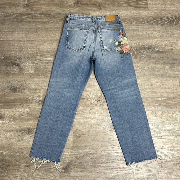Joe’s Jeans Womens The Debbie Embroidered High Rise Straight Crop Jeans Sz 27 - Picture 9 of 15